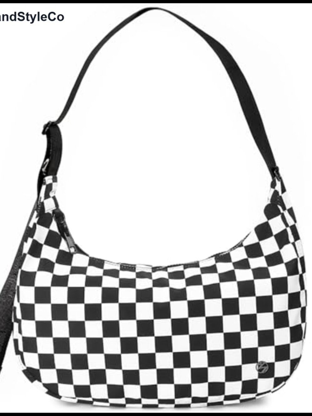 Nylon Crescent Crossbody Bag with Adjustable Strap, Women's Shoulder Bag